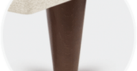 Pernas Sonpura Madera Cónica 25 cm