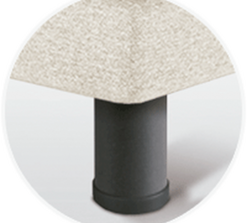 Pernas Sonpura Metálica Cilíndrica Gris 15 cm