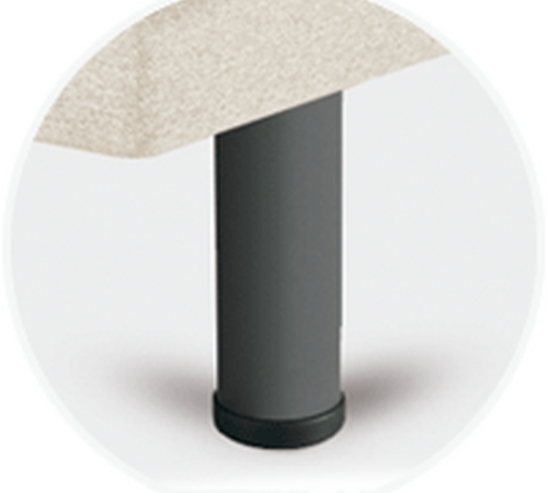 Pernas Sonpura Metálica Cilíndrica Gris 25 cm